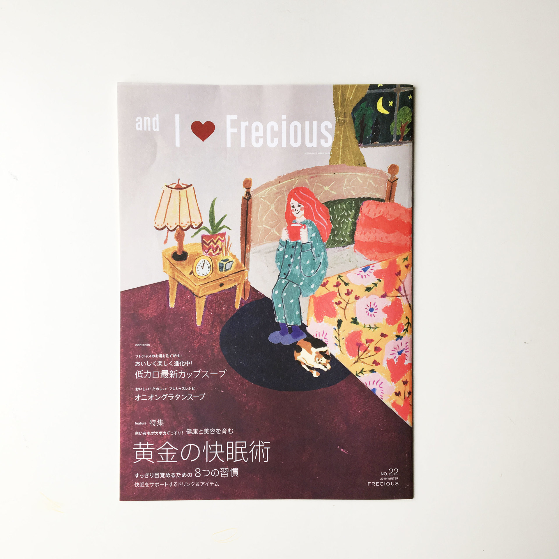 お仕事 冊子 And I Love Frecious のメインイラスト 富士山の銘水 イラストレーター田室綾乃のblog